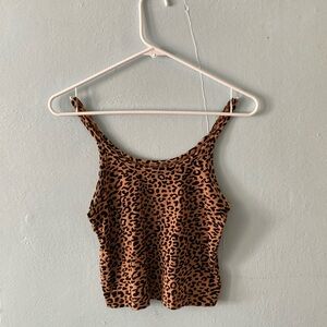 ARQ leopard print crop tank - L